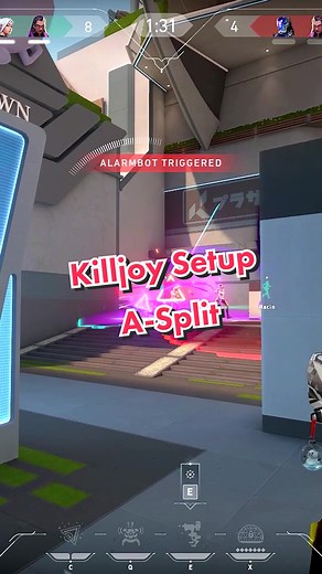 Effective Killjoy Setup for A-Split in Valorant