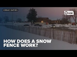 What is a snow fence and how does it work?