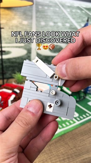 This is the coolest thing ever🥹 #lego #nfl #helmetset #superbowl
