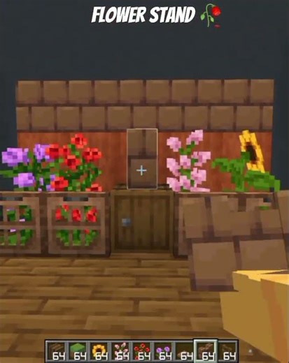 How to Bulid Flower Stand 🥀 in Minecraft