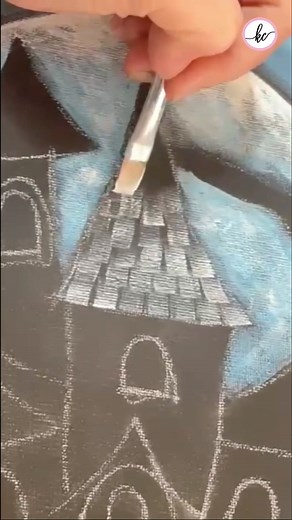 2.6K views · 60 reactions | Learn Casey K's easy-to-follow steps to create this spooky Haunted House painting! Find the full tutorial at CaseyKHQ.com. #acrylicpainting #canvaspainting #learntopaint #paintingtechniques #paintingoftheday #art | Casey K HQ | Facebook