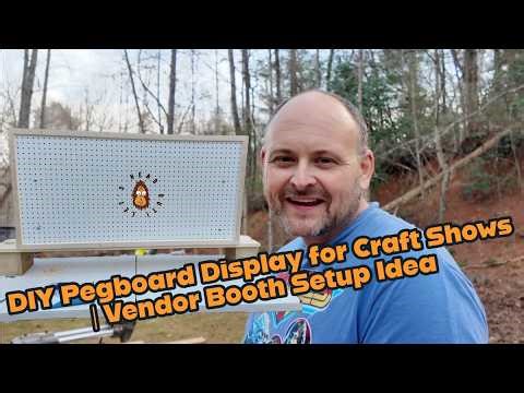 DIY Pegboard Display for Craft Shows | Vendor Booth Setup Idea
