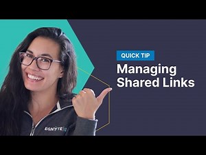 Managing Shared Links