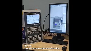 Indsutrial Systems instructor Justin Henley shows off some of the new desktop CNC machines and simulators students will be using in next quarter's Intro to Computer Aided Manufacturing course. Interested in taking this class winter quarter? Email JHenley37@bigbend.edu. #BigBendCC | Big Bend Community College