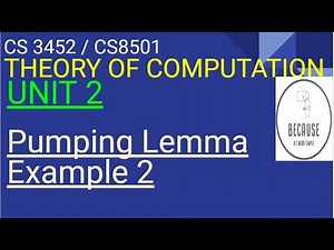 2.10.2 Pumping Lemma Example 2 in Tamil