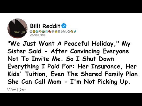 We Just Want A Peaceful Holiday," My Sister Said - After Convincing Everyone.......