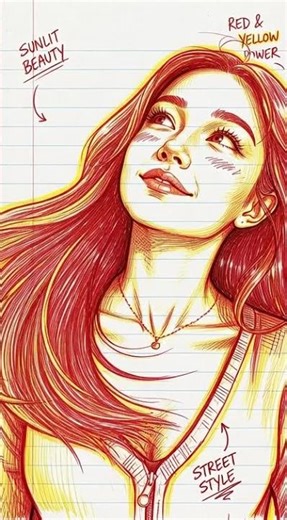 Living Caricature Art: A Beautiful Woman Reimagined in Motion