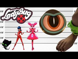 Miraculous Ladybug Size Comparison | Biggest Characters of Miraculous Ladybug | Satisfying Video