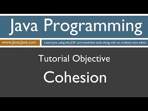 Learn Java Programming - Cohesion Tutorial
