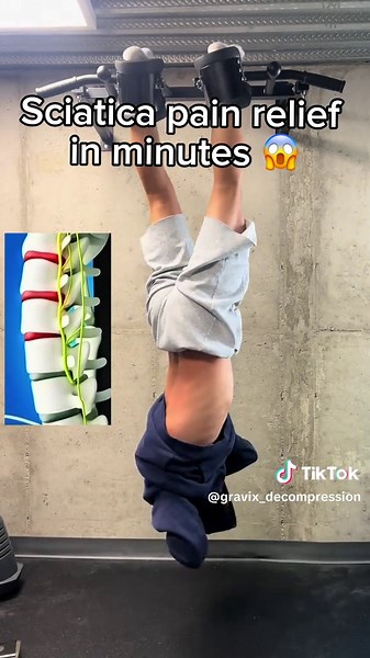 Dead hangs are a great place to begin when it comes to spinal decompression. By using gravity to gently stretch the body, they help reduce pressure on the spinal discs and relieve tension in the shoulders and upper back. However, because your grip and upper body are still doing much of the work, the amount of decompression you achieve can be limited.#backpain #spinaldecompression #lowerbackpain #spinehealth