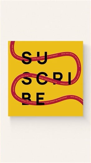 Create text-on-path poster design in Photoshop