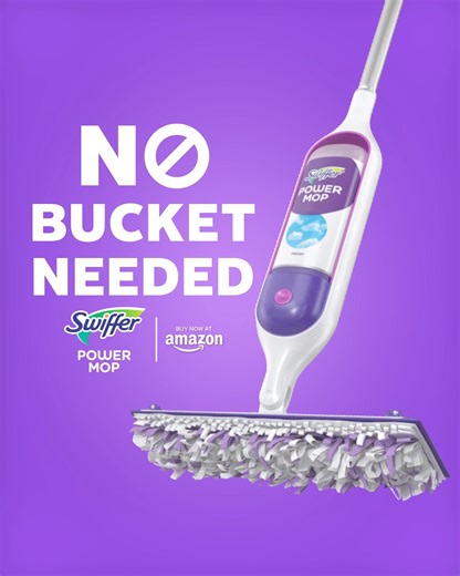 Swiffer PowerMop gives you a Mop & Bucket Clean in half the time. Don't Mop harder, mop smarter with the Swiffer PowerMop! | Swiffer