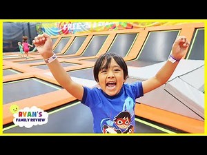 Trampoline Park Challenge Family Fun Playtime with Ryan!!!