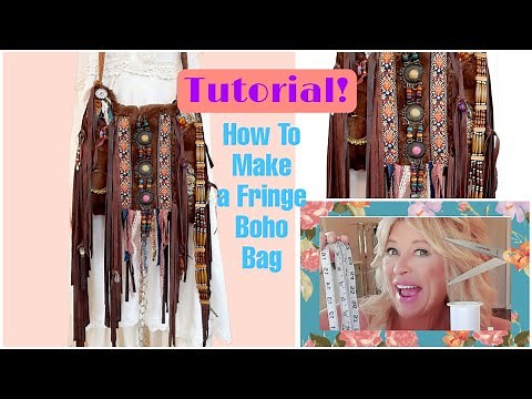 WOW! PURSE TUTORIAL LIKE NO OTHER! How to Make a Fringe Boho Bag From Thrifted Items