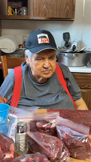 its a blessing to still have my dad today, i am happy to go help him put meat away for the winter!~...he sure misses his wife, saying he sure go crazy when she first left!~...so did I!~... | Bob Foster