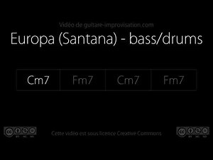 Europa (Santana) - bass/drums : Backing track