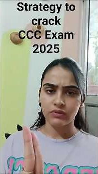 How to prepare for NIELIT CCC EXAM 2025? #cccexam2025 #examstrategy #nielit #cccexampreparation