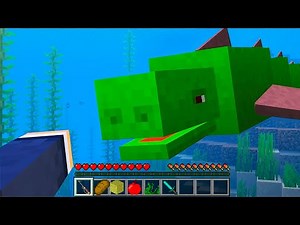 NOVA SERPENTE MARINHA ADICIONADA NO MINECRAFT !! ( AQUATIC ABYSS MOD )