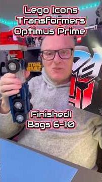 Lego Icons Transformers Optimus Prime Part 2: Bags 6-10 Finished Build! #shorts
