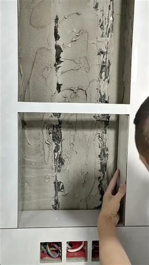 This is the solution for installing ceramic wall shelves using ceramic tiles and liquid adhesive