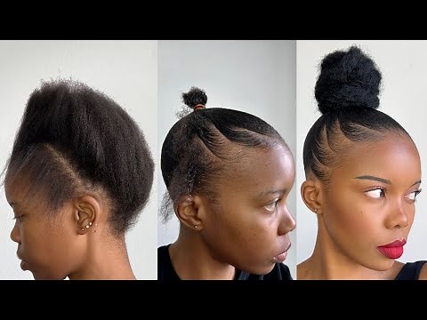 HOW TO DO A BUN ON SHORT NATURAL HAIR | BEGINNER-FRIENDLY 4c HAIRSTYLE FOR SHORT HAIR