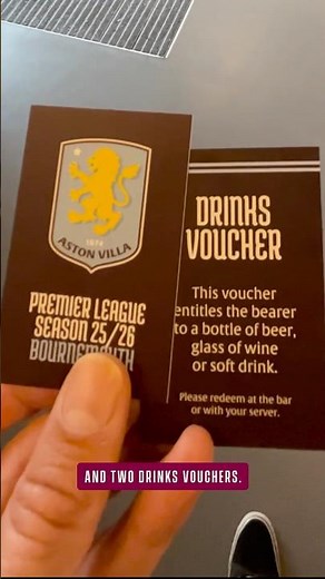 Aston Villa | Football Hospitality | The Terrace View | Beyond Your Seat