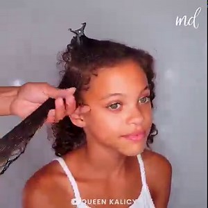 Curly & kinky hair routine for kids 🥰 | MetDaan Creative