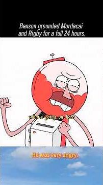 Benson grounded Mordecai and Rigby for a full 24 hours.#shorts #anime