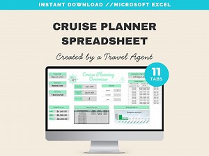 Cruise Planner Excel Spreadsheet: Vacation Organizer (digital Download) - Etsy