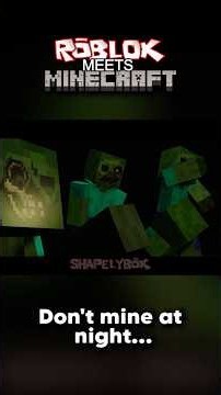 Don't Mine at Night... #Minecraft #roblox #robloxmemes #minecraftmemes #3danimation #robloxoc #fyp
