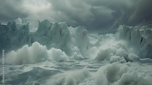 Dramatic visuals: Melting glaciers serve as a visual testament to climate change.