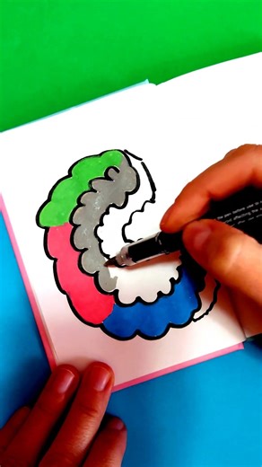 Drawing a Simple Pattern for the Letter C with Markers Easy Stylish #art #drawing