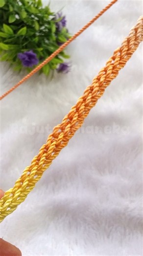a simple and easy way to crochet rope 💛 #crochet #handmade #tutorial #rope #inspiration