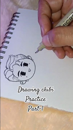 Chibi Expression Part-1 | Happy Chibi 😊✨ | Kawaii Cute Face Drawing Tutorial | #Shorts