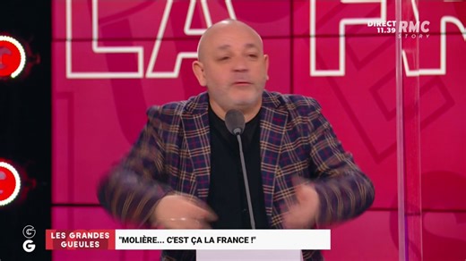 "Molière... C'est ça la France" 🚨 Fred Hermel : "C'est un génie du théâtre et un symbole de la culture française, alors je dis OUI à Jean-Baptiste Poquelin au Panthéon" #GGRMC #CestcalaFrance 🇫🇷 | Grandes Gueules RMC