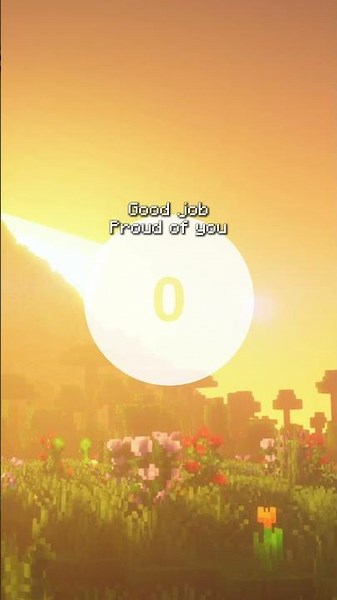 Did you make it through these 17 seconds? 👀#motivation #hopecore #minecraft