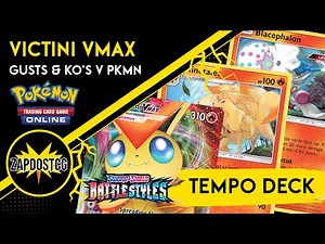 Victini VMAX Deck IS BUSTED on TCGO! GUST + OHKO = Opponent Scoops! (Pokemon TCG)