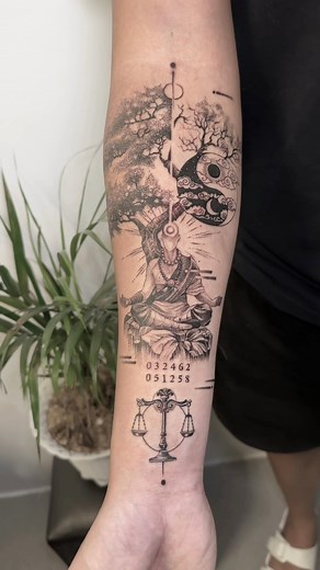 461 reactions · 24 comments | Geometrical monk tattoo!❤️ #tattoovlog #MonkTattoo #treeoflifetattoo #3rlneedletattoo #3rltattoo #doctats #whipshadingtattoo #tattooartist #mrmarcusorganic #blackmagictattooproducts #osustattoosupplies | Raven Santos | Facebook