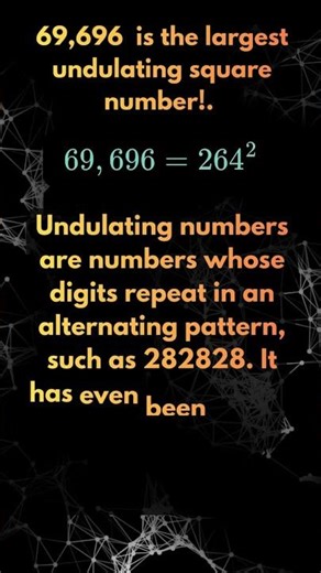 Interesting Fact About 69,696 #maths #history #facts #mathmatics