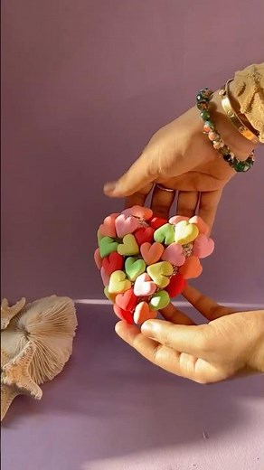 DIY Clay Heart 🌈💖