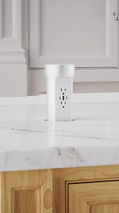 The Point Pod ✅ Motorized lifting ✅ Seamless countertop material in the top ✅ USB-C & USB-A fast charger and Apple certified ✅ UL certification ✅ Stiff and sturdy construction | Modern Power Solutions