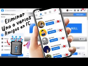 How to DELETE one or more FRIENDS on FACEBOOK from your Cell Phone