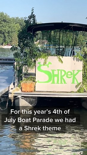 4th of July Boat Parade with Shrek Theme