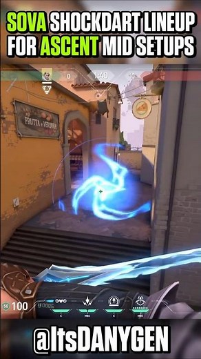 Easy Sova Attacking Shockdart for Mid Setups on Ascent