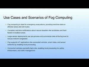 Use Cases and Scenarios of Fog Computing | Fog Computing-II