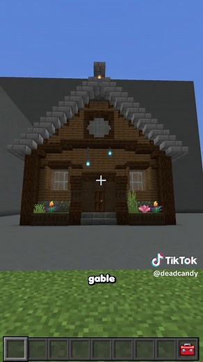 A-Frame Gable Roof Tutorial for Minecraft Builders