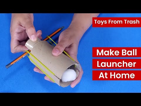 Toys From Trash - How To Make Cotton Ball Launcher | STEM Activity (EASY)
