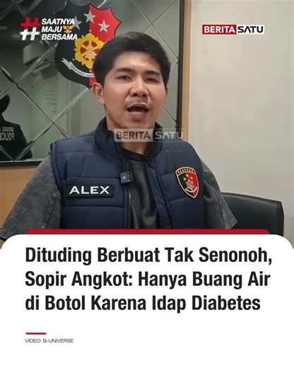 Dituding Berbuat Tak Senonoh, Sopir Angkot: Buang Air di Botol Karna Idap Diabetes #beritasatu