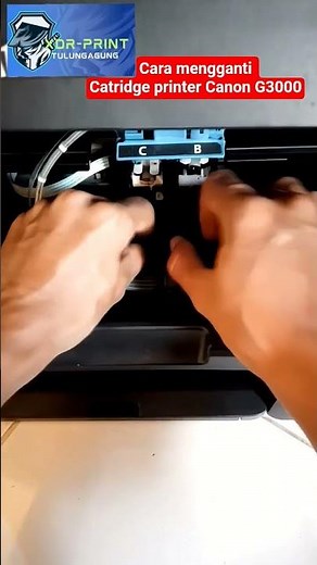 How to remove and install or replace the cartridge on a Canon G3000 printer #G3000 #youtubeshorts