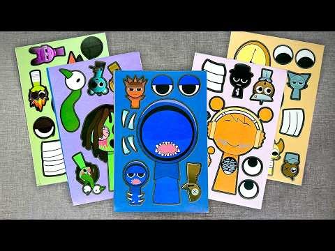 🌸Paper DIY🌸 Sprunki Incredibox Activity Sticker Book – Fun, Music & Creative Play | DIY ASMR Paper